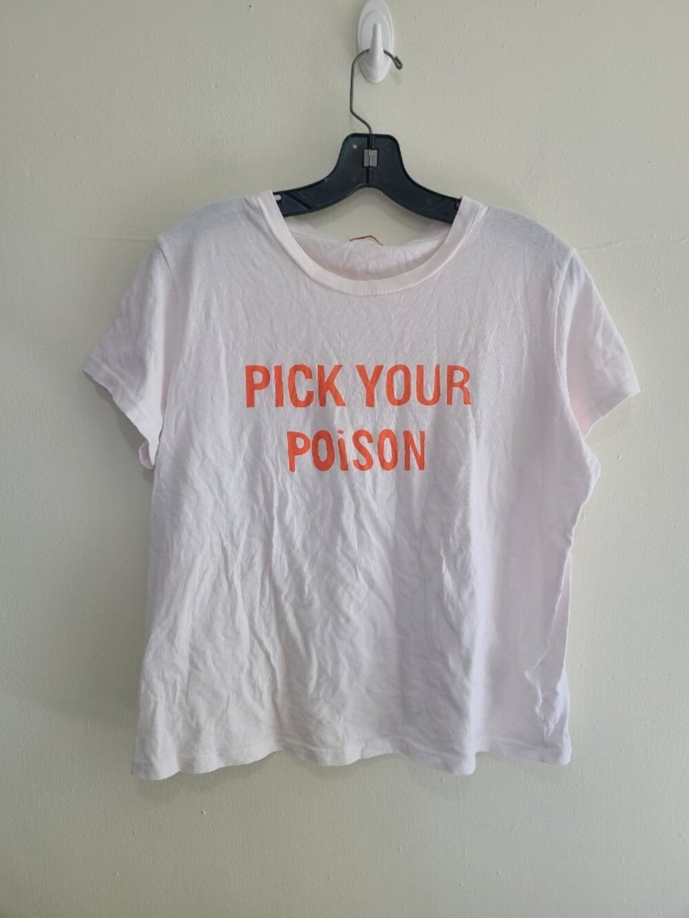 Mother Pick Your Poison Tee White Top size L